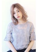 美髪ゆるカールミディアムヘア