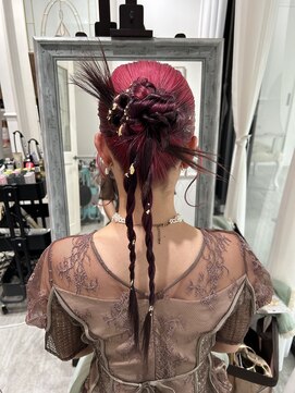 セット アンド バイ ルゥーダ 品川駅前店(SET and..by Rouxda.) アップアレンジ