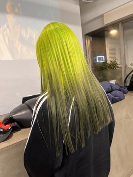 レコ 渋谷(LECO) ネオングリーン×くすみグリーン