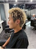 スパイキーショート/ブロンドカラー/メンズカット/ウルフカット