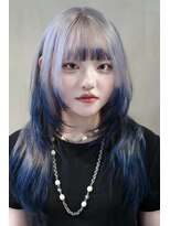 アマトウキョウ アユンチェ(AMA TOKYO×AYUNCHE)&nbsp;ロングレイヤーウルフ×エンドデザインカラー