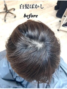 セシル(Cecil) 白髪ぼかし【before】