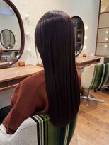 エルサフィロ キタハマ(el zafiro kitahama)&nbsp;20×30×40代×透明感×ロング×髪質改善×ボルドーカラー