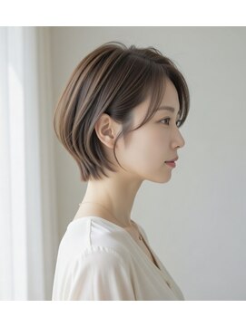 ゲイン(Gain) ショートカット・レイヤーカット×白髪ぼかし