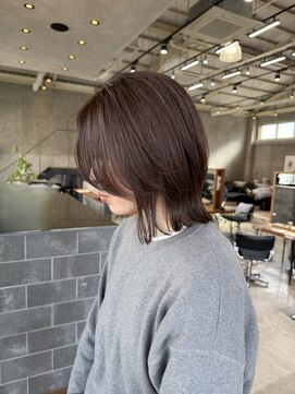 マザー(MOTHER) 韓国風ミディアムレイヤー ラベンダーベージュ
