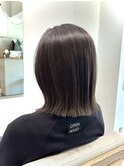 roubu.】外はねボブ　グレージュ
