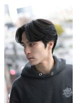 ハレ メンズサロン たまプラーザ(Hale) Haleメンズ刈り上げセンターパートニュアンスパーマたまプラーザ