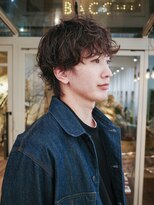 メイクス メンズ 表参道 原宿(MAKE'S men's)&nbsp;メンズカット/リバースセンターパート/ニュアンスパーマ/表参道