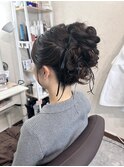ウェディングフォトの花嫁さまヘア