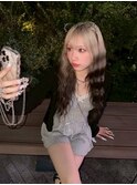 着物ヘア/大人ガーリー/ダークアッシュ/似合わせカット/栄