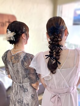ナチュラルプラス 築町店(natural+)の写真/結婚式お呼ばれやイベントのヘアアレンジお任せください。浴衣着付けヘアアレンジもご予約受付開始してます