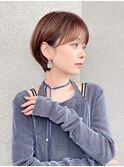 ハンサムショート/丸みショートボブ/20代30代40代50代/顔周り