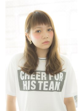 サロンドミルク 原宿(salon de MiLK) 【salon de MiLK原宿】オン眉くせ毛風カール