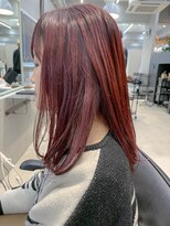 テトヘアー(teto hair) ピンクパープル、ブリーチなし、暖色カラー