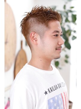 ショウザバーバー(SHOW the Barber) グレージュ×ワイルドアップバングショート<SHOW the Barber>