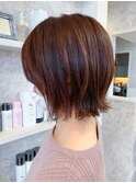 福山市美容室Caary人気 ローライトとカシスピンクのコラボ