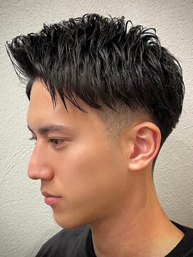 ビンゴ(BINGO) ba228ダークグレージュ束感バーバースタイル2wayバングモテ髪