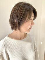 フォーク FOLK&nbsp;【FOLK】透明感ハイライトベージュ☆似合わせ前下がりショート♪