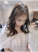 【juu.】olive beige×韓国女優風アレンジ