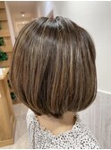 白髪ぼかしハイライト/リタッチ/根本染め