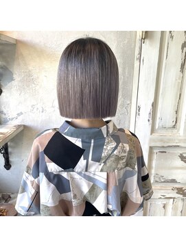 カムジーヘッド(COMEGHEAD) グレー/ダブルカラー/ボブ