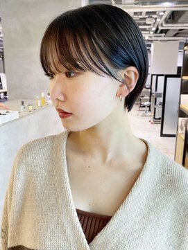 アルバム 池袋(ALBUM) 黒髪ショート_チェリーブラウンフェミニンロング_ba425031