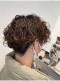 メンズ波巻きパーマ