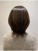 ショートウルフハイライトの髪型