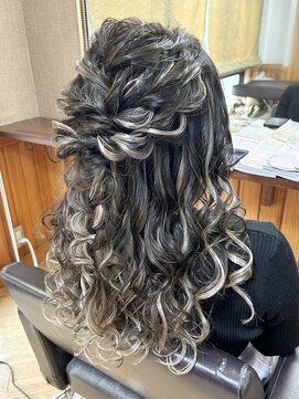 エクステンション クーチャー(Extention Cu'cha) もこもこハーフアップ ヘアアレンジ