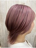 モーヴピンク/ブリーチカラー/ダブルカラー