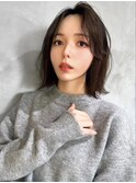 前髪顔周りレイヤーカット×切りっぱなしボブ×美髪髪質改善