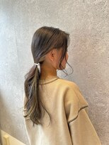 アース 三軒茶屋店(HAIR&MAKE EARTH) 三軒茶屋_レディース_ロング_コテ巻き_ヘアアレンジ_ピン_小顔