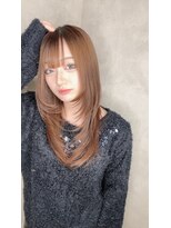 アンシュシュ(UN CHOU-CHOU)&nbsp;顔周りにレイヤーで小顔効果抜群レイヤー