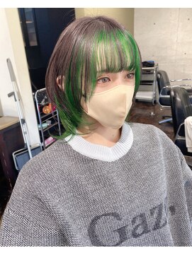 ガルボ ヘアー(garbo hair) ハイトーンデザインカラーエクステ10代20代