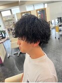 波巻きパーマツイストスパイラルパーマメンズカラーメンズカット