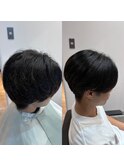 髪質改善/縮毛矯正/ストレート/メンズ/センターパート/韓国