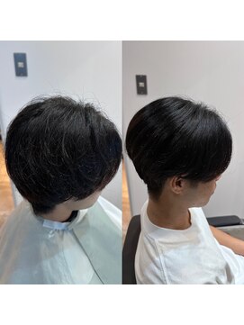 ラムロン(LAMRON) 髪質改善/縮毛矯正/ストレート/メンズ/センターパート/韓国