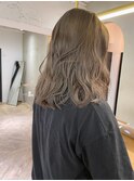 透明感髪質改善ベージュダブルカラーミルクティーグレージュ