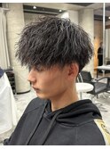 ツイスパパーマ/メンズ/刈り上げ/眉毛/ツイスト