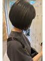 アグ ヘアー カノア 御影店(Agu hair kanoa) ナチュラルショートボブ。