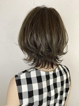 ダブルトーキョー シブヤ(W-TOKYO SHIBUYA) 外ハネネオウルフ×ハイライトボブウルフ　ウルフカット