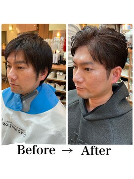 ヨシザワインク ハコザキ 水天宮前 日本橋人形町(YOSHIZAWA Inc.HAKOZAKI) かきあげ/リバースショート/ツーブロック/刈り上げ/ビジネス