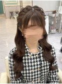 編み込みアレンジ