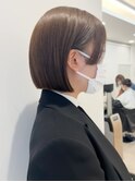 卵型　ボブ　タイトボブ　ストレート