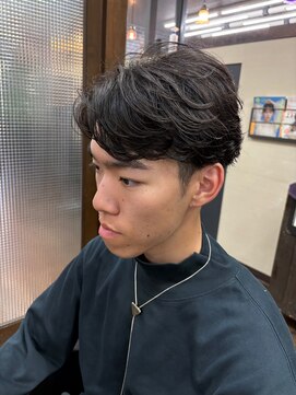 グローバルヘアー バランス(global hair BALANCE) 10代/20代/フェザーパーマ/センターパート