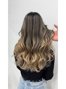 アライブ ハラジュク(ALIVE harajuku) 【Rikuto限定】バレイヤージュ　シャドールーツ　エンドカラー