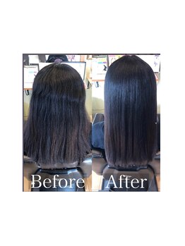 【髪質改善×縮毛矯正】一人ひとりのダメージ具合、髪質、くせを見極めて施術◎ナチュラルなストレートに＊