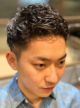 【パーマスタイルはこちら！】<新規限定>メンズカット+メンズパーマ ￥11880～