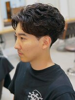 ネイヴィル(navile)&nbsp;メンズショート×無造作パーマ