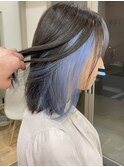 ハイライトカラーミルクティーベージュケアブリーチダブルカラー